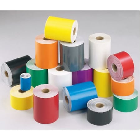 Panduit Cont Tape, 1" W x 10 ft. L, Vinyl, Wh T100X000VP1Y